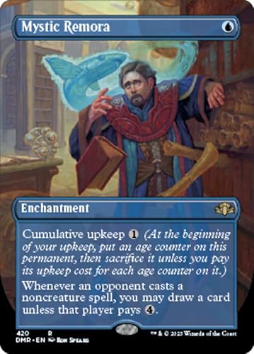 Magic: the Gathering - Mystic Remora (420) - Borderless - Dominaria Remastered von Magic The Gathering