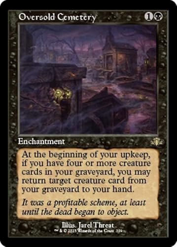 Magic: the Gathering - Oversold Cemetery (309) - Retro Frame - Dominaria Remastered von Magic The Gathering