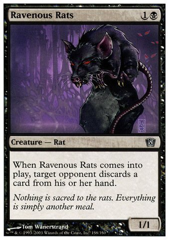 Magic The Gathering - Ravenous Rats - 8th Edition - 1 Card von Magic The Gathering