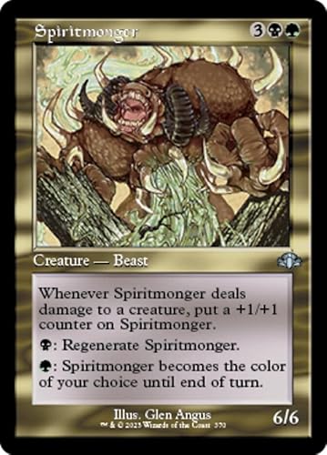 Magic: the Gathering - Spiritmonger (370) - Retro Frame - Foil - Dominaria Remastered von Magic The Gathering