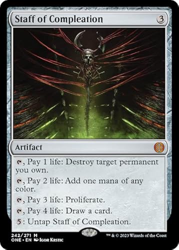 Magic: the Gathering - Staff of Compleation (242) - Phyrexia: all will be one von Magic The Gathering