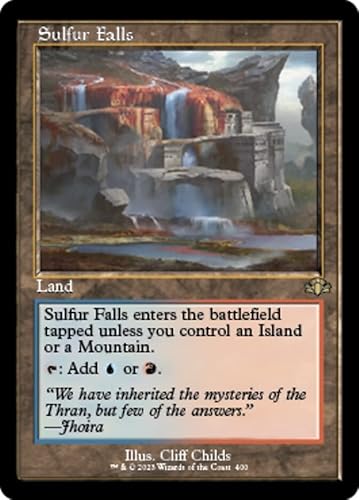 Magic: the Gathering - Sulfur Falls (400) - Retro Frame - Dominaria Remastered von Magic The Gathering