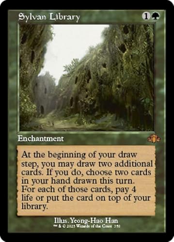 Magic: the Gathering - Sylvan Library (350) - Retro Frame - Dominaria Remastered von Magic The Gathering