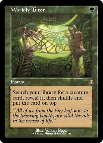 Magic: the Gathering - Worldly Tutor (353) - Retro Frame - Dominaria Remastered von Magic The Gathering