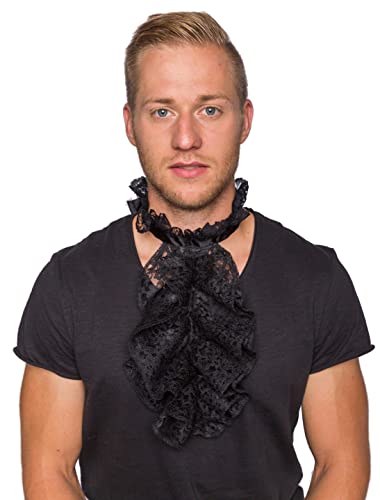 Magic by Freddy's Jabot mit Spitze schwarz one Size von Magic by Freddy's