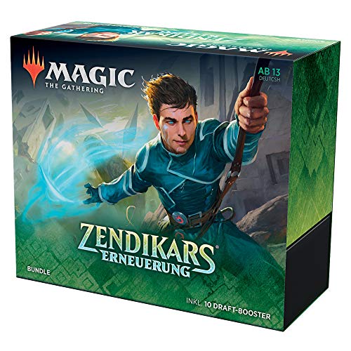 Magic The Gathering C75331000 Magic: The Gathering Zendikars Erneuerung Bundle 10 Draft-Boosterpackungen & Zubehör (Deutsche Version) von Magic The Gathering