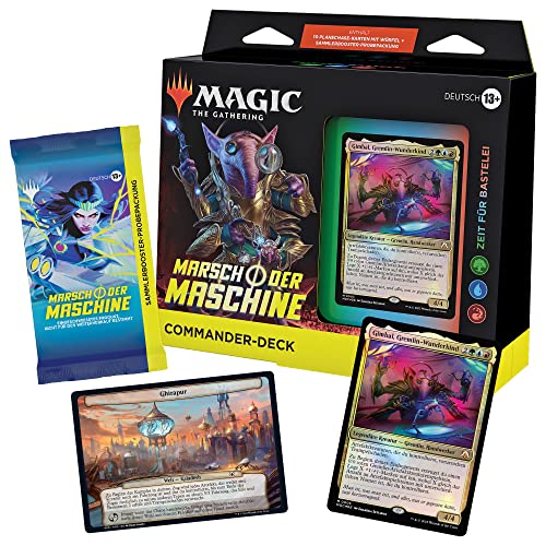 Magic: The Gathering Marsch der Maschine Commander-Deck – Zeit für Bastelei (Sammler-Booster-Probepackung und Zubehör - Deutsche Version) von Wizards of the Coast