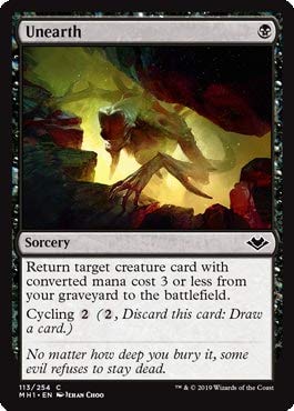 Magic: The Gathering - Unearth - Foil - Modern Horizons von Magic: The Gathering Singles