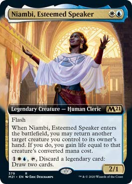 Niambi, Esteemed Speaker - Extended Art von Magic: The Gathering Singles