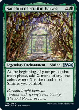 Sanctum of Fruitful Harvest - Core Set 2021 von Magic: The Gathering Singles