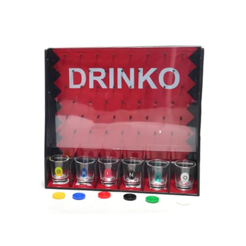 Magie di Natale Drinko Brettspiel mit 6 Gläsern in Geschenkbox von Magie di Natale