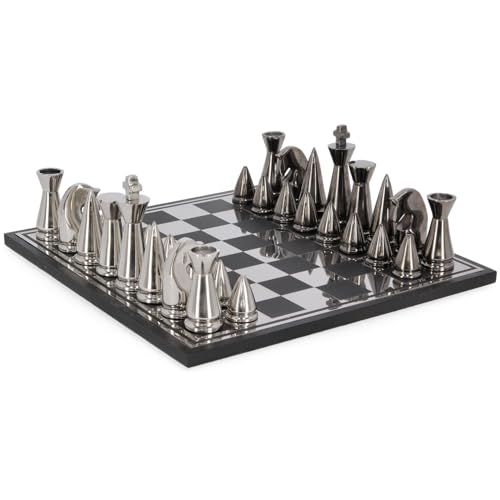 Magie di Natale Fortune Schach 33 x 33 aus Metall für Innendekorationen von Magie di Natale