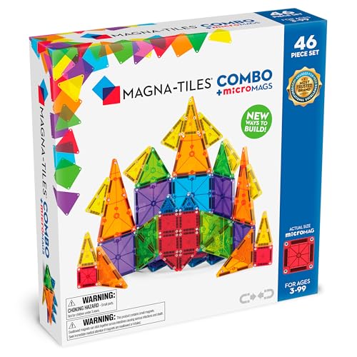 Magna-Tiles MicroMAGS 46-teiliger Kombi-Set von Magna-Tiles