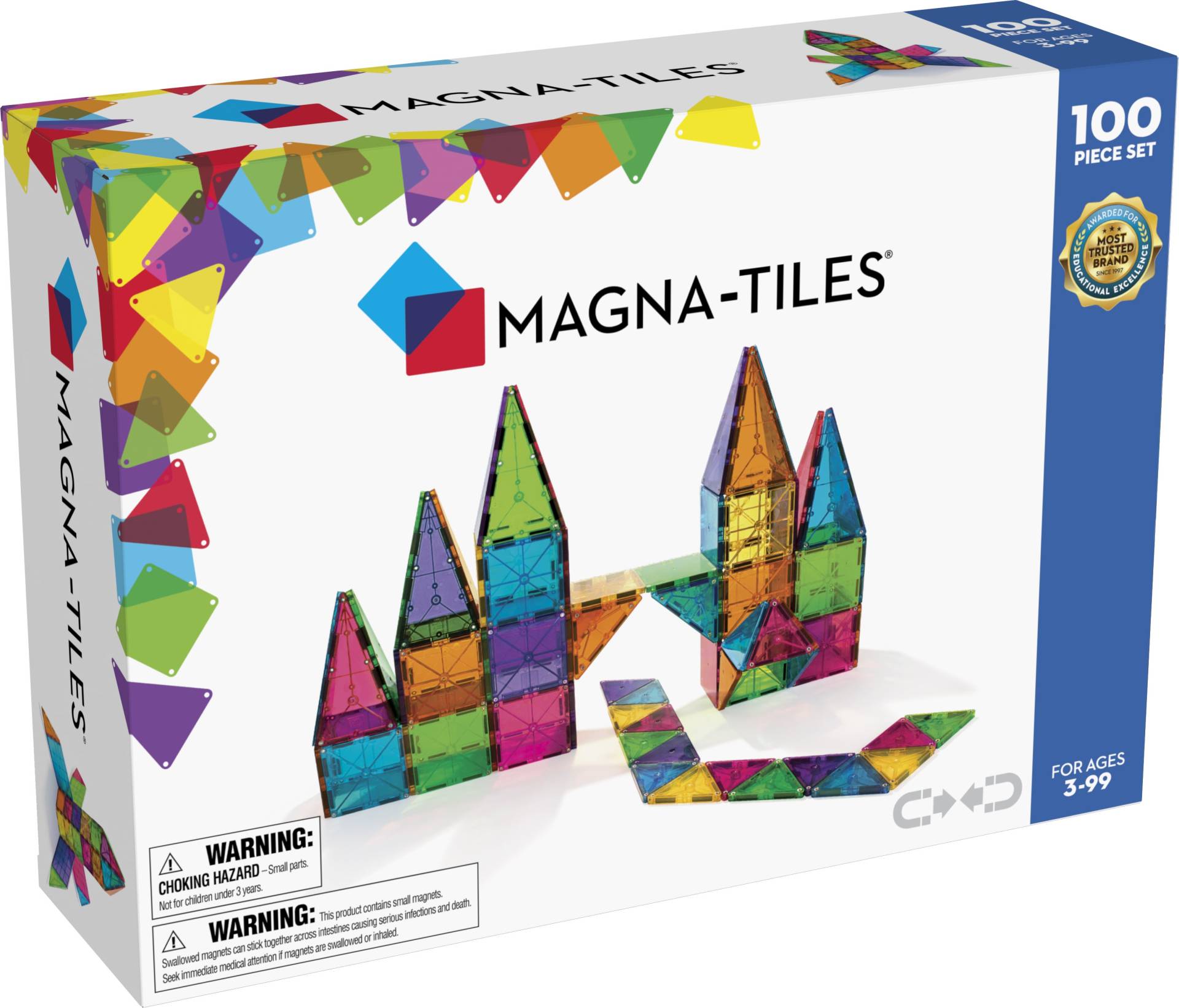 Magna-Tiles Clear Colours Bausatz 100 Teile von MAGNA-TILES