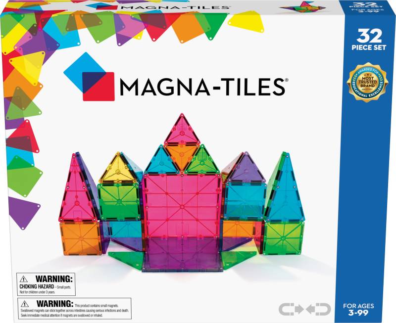 MAGNA-TILES Clear Colours Bausatz 32 Teile von MAGNA-TILES