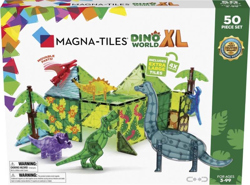 MAGNA-TILES Dino-Welt XL Bausatz 50 Teile von MAGNA-TILES