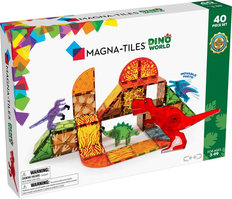 MAGNA-TILES Dino World Bausatz 40 Teile von MAGNA-TILES