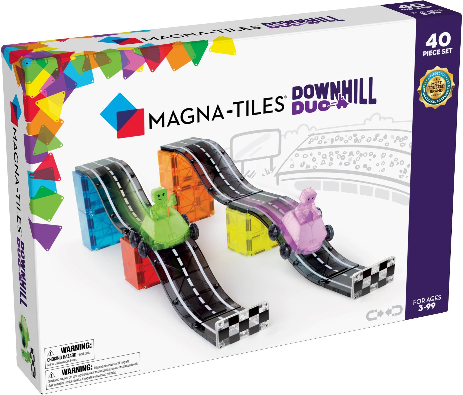 Magna-Tiles Downhill Duo Bausatz 40 Teile von MAGNA-TILES