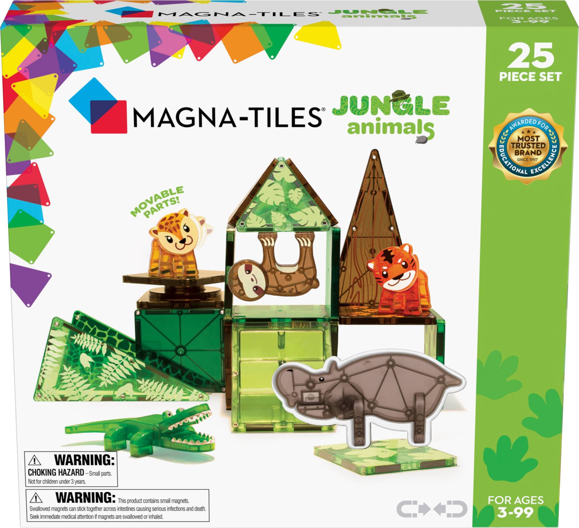 MAGNA-TILES Dschungeltiere Bausatz 25 Teile von MAGNA-TILES