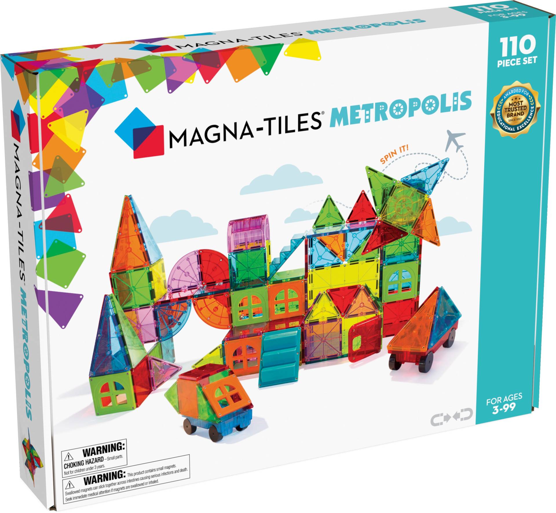 MAGNA-TILES Metropolis Bausatz 110 Teile von MAGNA-TILES