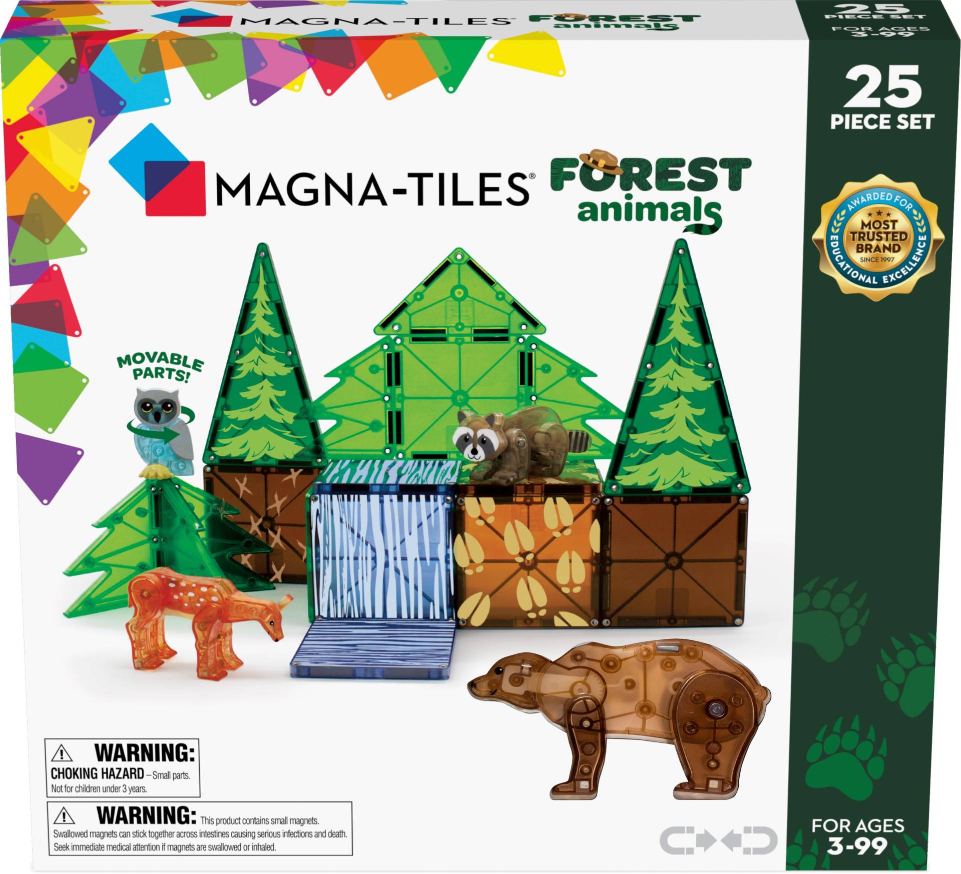 MAGNA-TILES Waldtiere Bausatz 25 Teile von MAGNA-TILES