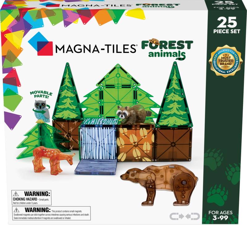 Magna-Tiles Waldtiere Bausatz 25 Teile von MAGNA-TILES