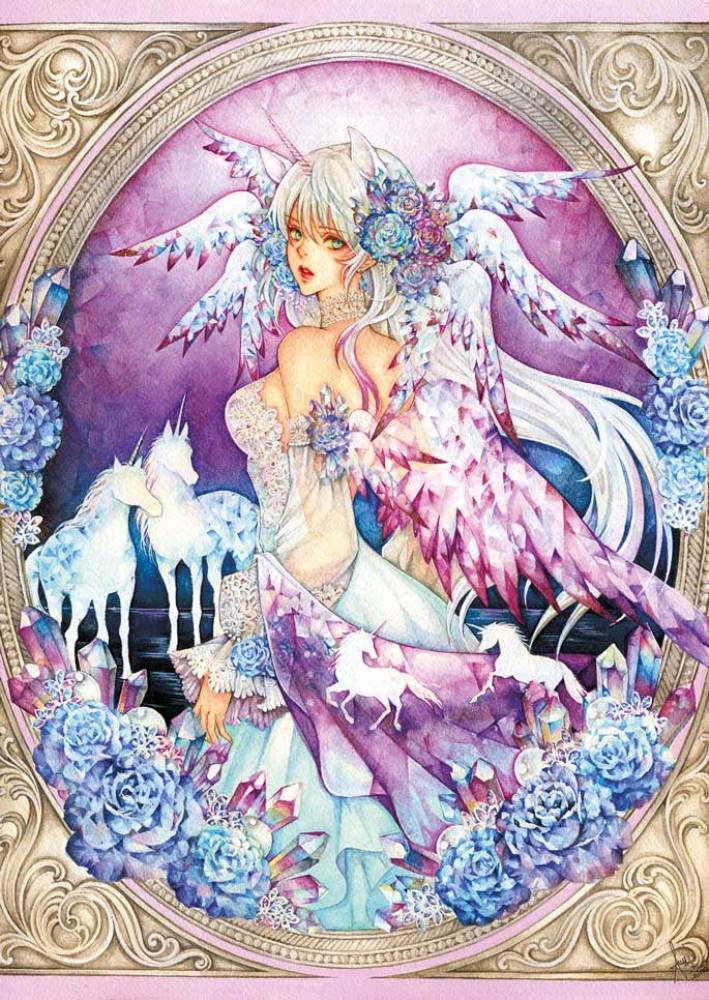 Magnolia Crystal Unicorn 1000 Teile Puzzle Magnolia-6201 von Magnolia