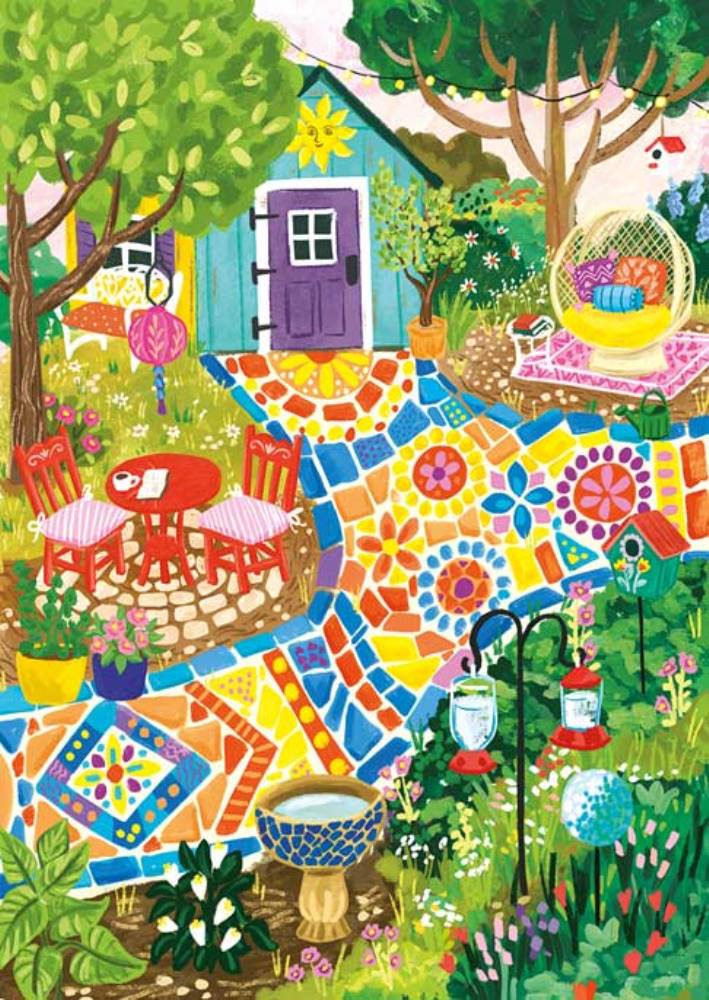 Magnolia Garten Mosaic 1000 Teile Puzzle Magnolia-3472 von Magnolia