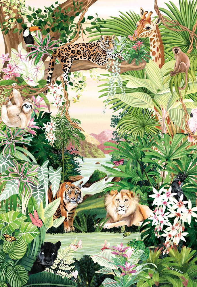 Magnolia Jungle Oasis 1000 Teile Puzzle Magnolia-3425 von Magnolia