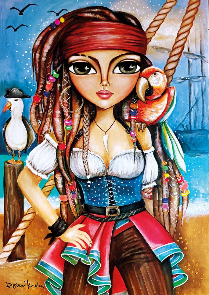 Magnolia The Beautiful Pirate 1000 Teile Puzzle Magnolia-1718 von Magnolia