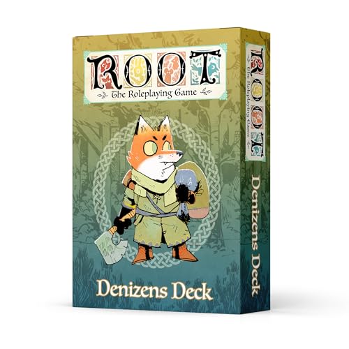 Magpie Games Denizens Deck – Root: Das Rollenspiel-Erweiterung, 55 Karten, NPC-Charaktere mit Statistiken, Eigenschaften und vollfarbiger Originalkunst von Kyle Ferrin von Magpie Games