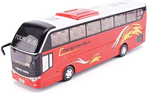 LNNW 1.32 aus Metalldruckguss Spielzeugauto Legierung Reisebus Simulation Stadtauto Modell Junge Mädchen Cognitive Kollektion Geschenk Kinder Geburtstag Geschenke(Rosso) von MaiBuL