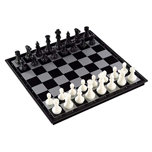 LNNW Chinesisches Schach DREI in einem internationalen Schach Magnetische Schachfiguren Faltenschachbrett Set einfach zu tragen Anfänger-Kind intellektueller Entwicklung Brettspiel von MaiBuL