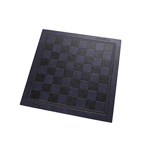 LNNW Chinesisches Schach PU doppelseitige Leder-Isolierung Internationales Schach-Schachbrett-Set Anfänger Puzzle-Spiel Intellektuelle Entwicklung Brettspiel(Color:Blu) von MaiBuL
