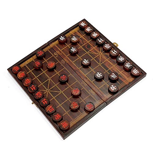 LNNW Chinesisches Schach Rote Palisander Chinesische Schach Falten Schachbrett High-End-Geschenkbox Interaktives Spiel Dekorative Ornamente Brettspiel(Size:46 * 50cm) von MaiBuL