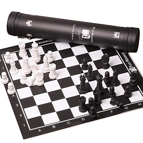 LNNW Chinesisches Schach Synthetisches Leder International Chess Rolle Checkerboard Set Anfänger Puzzle Spiel Intellektuelle Entwicklung Brettspiel von MaiBuL