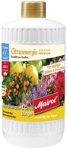 Mairol 49151 Mediterraner & Citrus-Dünger Liquid 1000ml von Mairol