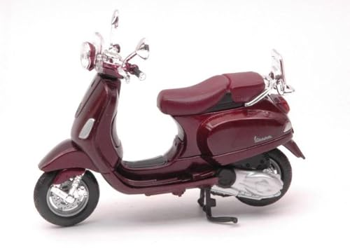 Maisto Die Cast 39540-16887 kompatibel mit Vespa LXV, metallic-dunkelrot, 2013, 1:18, Fertigmodell von koenig-tom