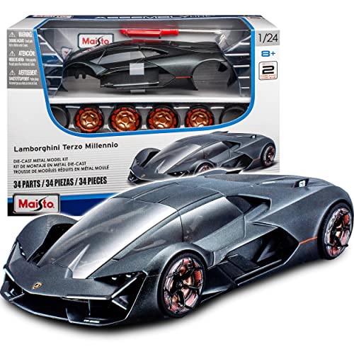 Lamborgihini Terzo Millennio Coupe Schwarz Concept Studie Genfer Autosalon 2018 Bausatz Kit 1/24 Modell Auto von Maisto Lamborgihini