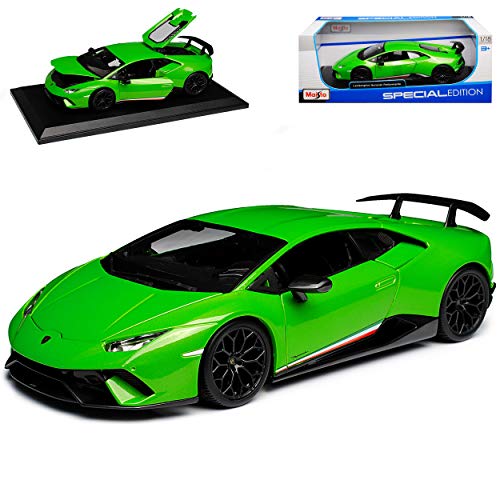 Lamborgihini Huracan Performante Coupe Grün Modell Ab 2014 Version Ab 2017 1/18 Maisto Modell Auto mit individiuellem Wunschkennzeichen von Maisto Lamborgihini