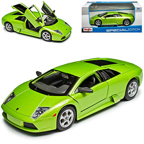 Lamborgihini Murcielago Coupe Grün 2003-2010 1/24 Modell Auto mit individiuellem Wunschkennzeichen von Maisto Lamborgihini