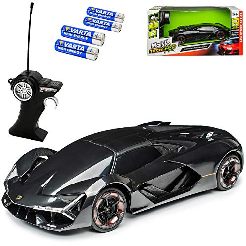 Lamborgihini Terzo Millennio Coupe Schwarz Concept Studie Genfer Autosalon 2018 27 MHz RC Funkauto - inklusive Batterien - sofort startklar 1/24 Modell Auto m.. von Maisto Lamborgihini