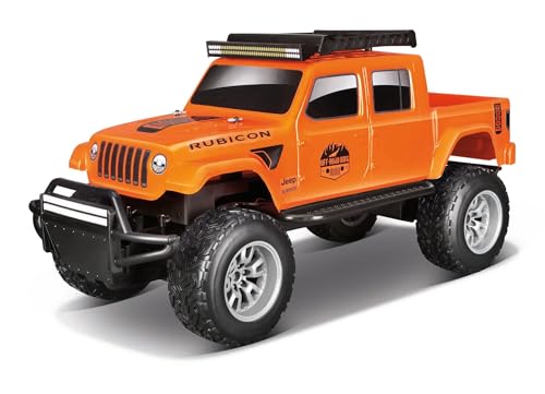 Maisto tech 28 Zoll 2020 Jeep Gadiator – 2,4 GHz (USB wiederaufladbares Fahrzeug) – Orange von Maisto tech