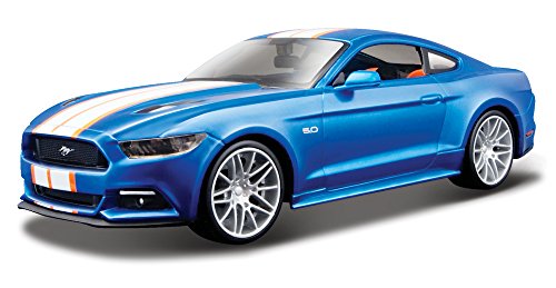 2015 Ford Mustang GT [Maisto 31369], Blau / Weiß, 1:24 Die Cast von Maisto