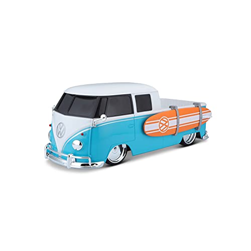 Bauer Spielwaren 582078 Bus T1 Pickup Surf Ferngesteuertes Auto, blau-weiß von Maisto