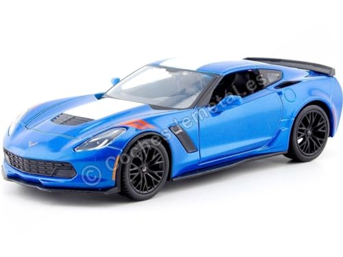 Bauer Spielwaren Maisto Corvette Grand Sport '17 1:24 Modellauto, 31516-00000002, Grau von Maisto