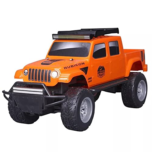 Bauer Spielwaren Tech R/C Jeep Gladiator: Ferngesteuertes Off Road Fahrzeug, mit Allradantrieb und Pro Style-Fernsteuerung, ab 8 Jahren, 71 cm, orange (581603) von Maisto