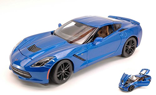 CORVETTE STINGRAY Z51 2014 BLUE 1:18 - Maisto - Straßenauto - Die Cast - Modellbausatz von Maisto