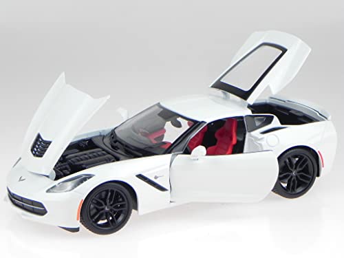 Chevrolet Corvette C7 Stingray 2014 weiss Modellauto 31677 Maisto 1:18 von ZYZYZK