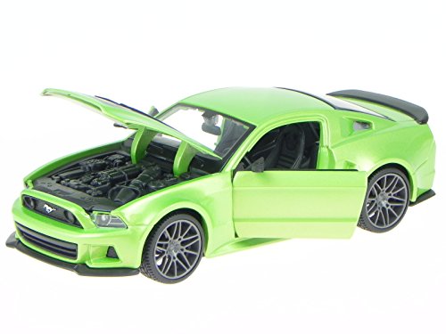 Ford Mustang GT 2014 Street Racer grün-sw Modellauto 31506 Maisto 1:24 von Maisto